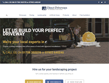 Tablet Screenshot of direct-driveways.co.uk